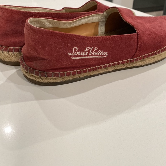 Louis Vuitton Burgundy Men’s Espadrilles Size 9 - Picture 3 of 7